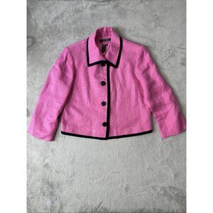 Lauren Ralph Lauren Pink Linen Blazer Womens Size 10